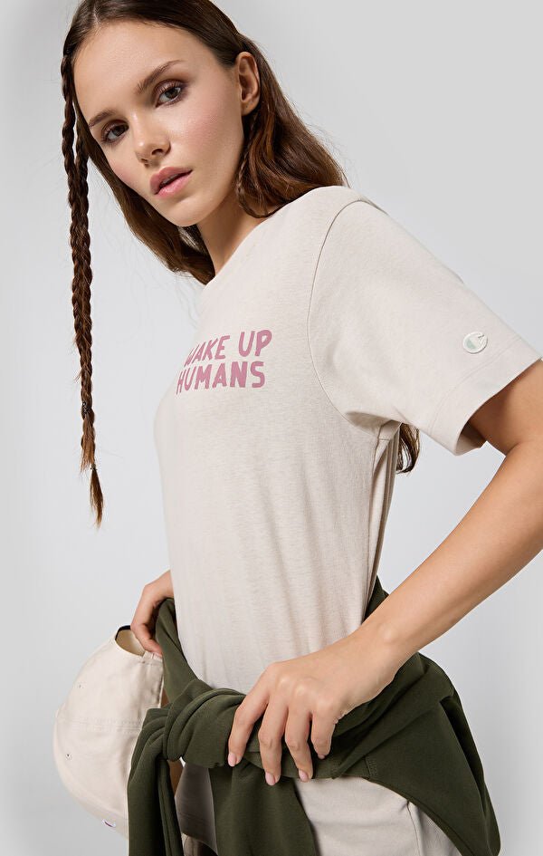 CHAMPION CREWNECK T - SHIRT เสื้อยืดทีเชิ๊ตผู้หญิง - Rev Online