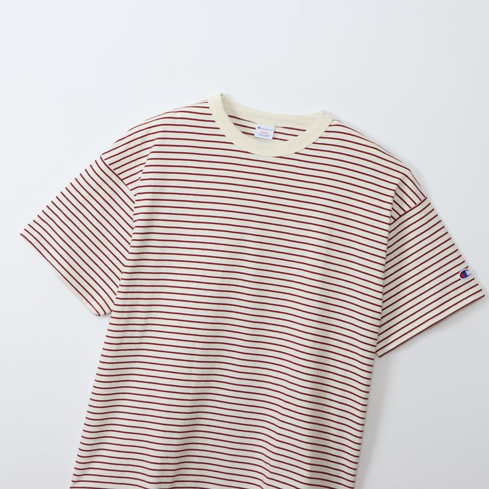 CHAMPION SS BORDER T - SHIRT เสื้อยืดทีเชิ๊ตผู้ชาย - Rev Online