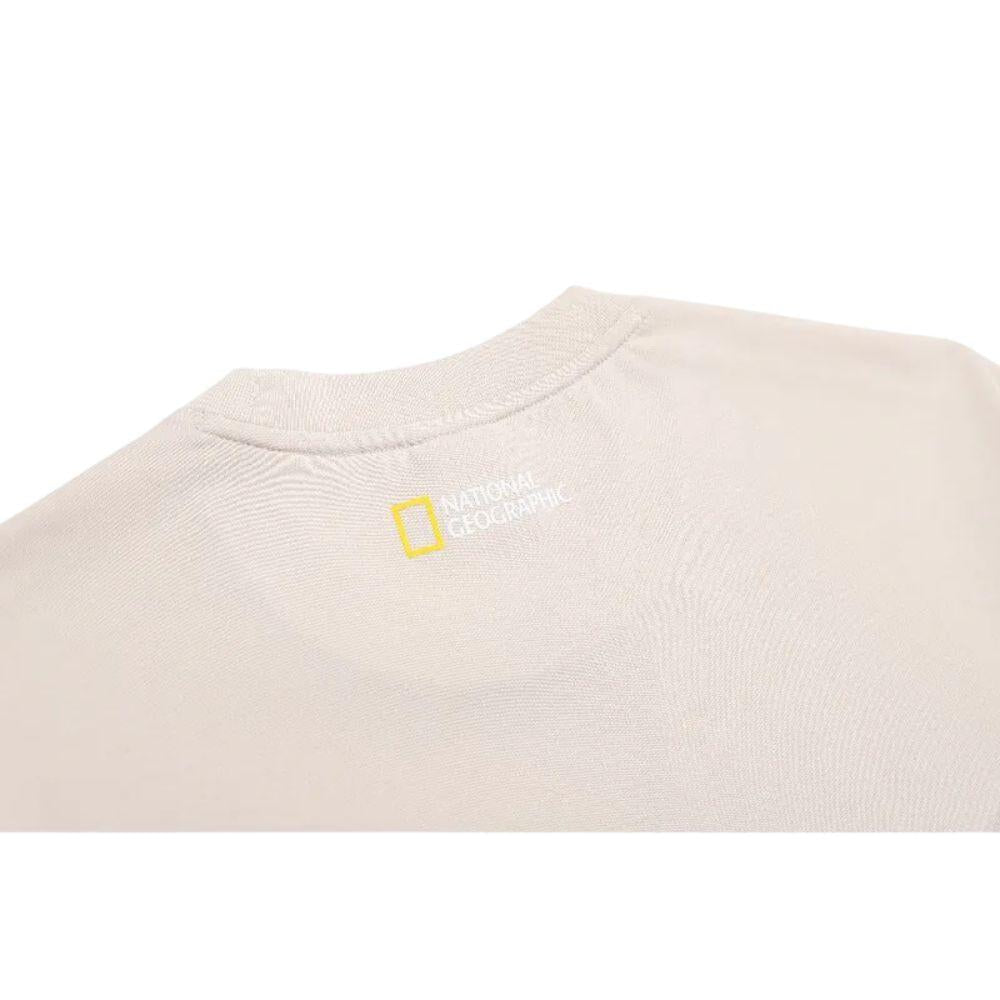 NATIONAL GEOGRAPHIC UNISEX SEMI - OVER FIT SUPIMA เสื้อยืดทีเชิ๊ตสำหรับผู้ชายและผู้หญิง - Rev Online