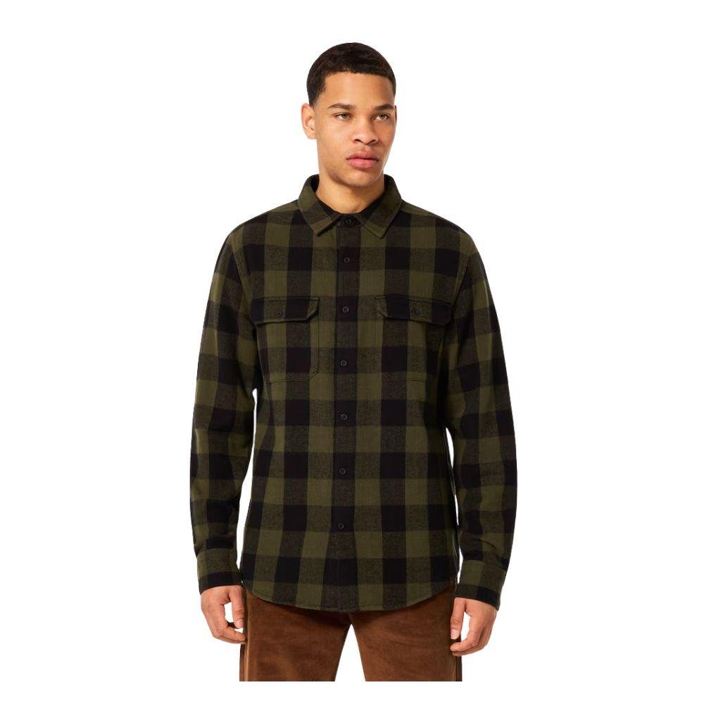 OAKLEY TERRAFORMIC LS BUTTON DOWN เสื้อเชิ้ตแขนยาวผู้ชาย - Rev Online